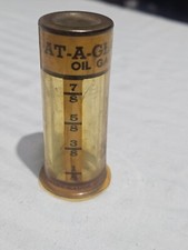 VINTAGE  "At-A- Glance" Brand Type D - 1 Oil Gauge