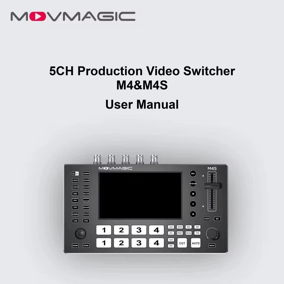 Movmagic M4S SDI NDI 5.5inch 5-CH 4K P60 Live Streaming Broadcast Video Switcher - Image 3 of 4