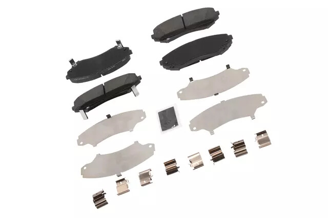 Juego de pastillas de freno delantera con clips y espaciadores para Cadillac 2008-2014 (N/P 19421341)
