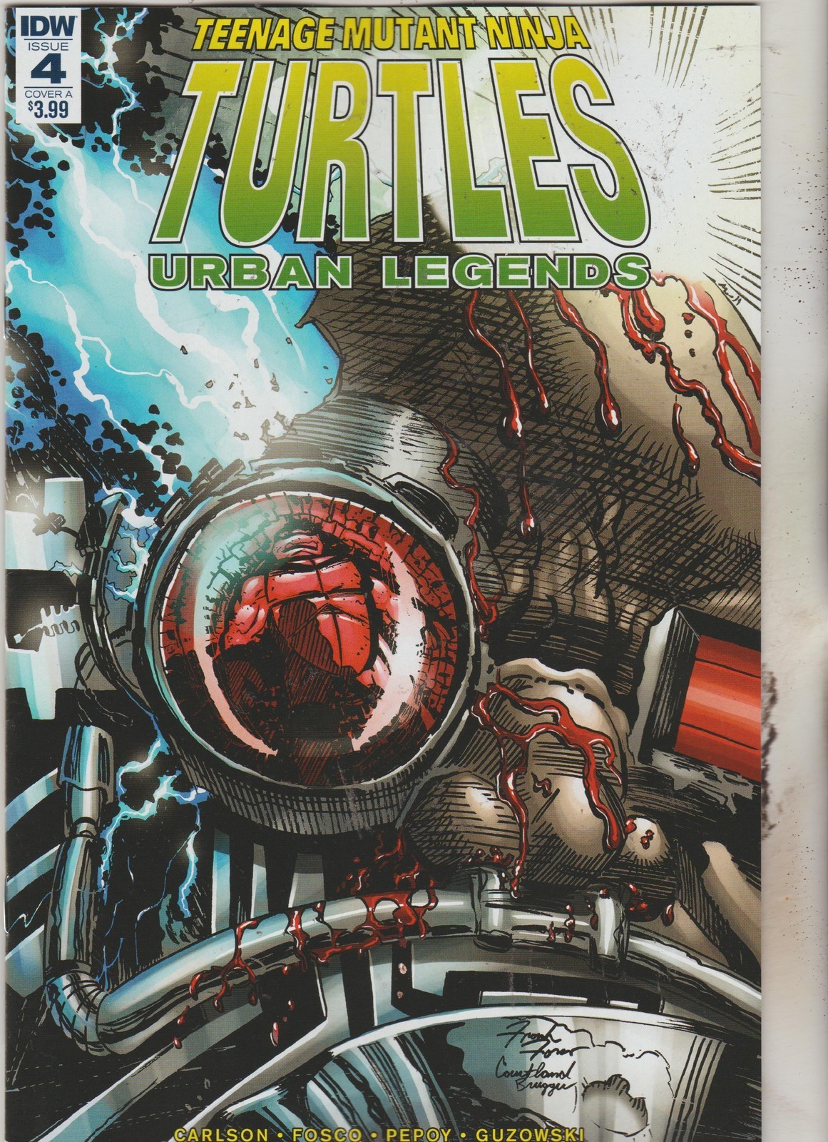 IDW COMICS TEENAGE MUTANT NINJA TURTLES URBAN LEGENDS #4 OCT 2018 VARIANT A NM
