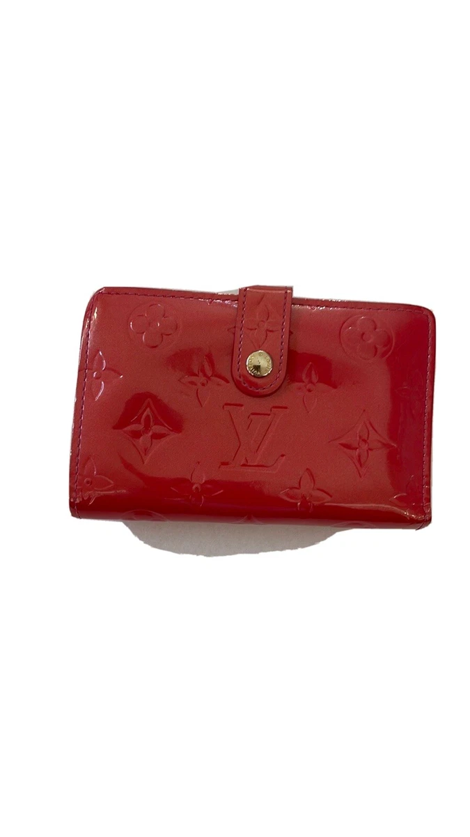 louis vuitton women's wallet red inside