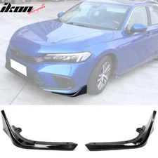Fits 22-24 Honda Civic MD Style Front Bumper Lip Protector Carbon Fiber Print PP