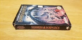 Swords and Serpents  box Nintendo NES , box is faded. Tested works