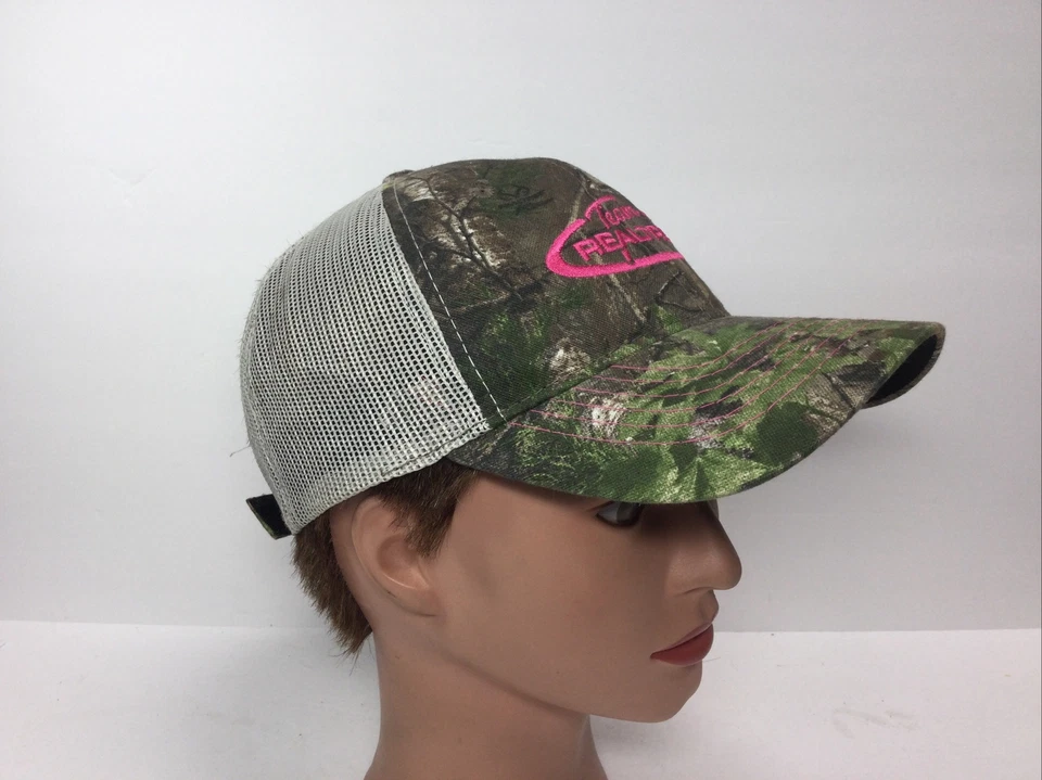 Team Realtree Camo Hat Womens pink logo hunting baseball Cap Adjustable - Image 4 of 4