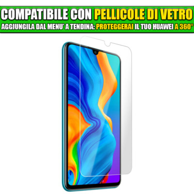 Custodia A Libro Per Huawei P30 Lite - Pelle PU, Magnetica, Scomparto Carte, Azzurro, Protezione Integrale