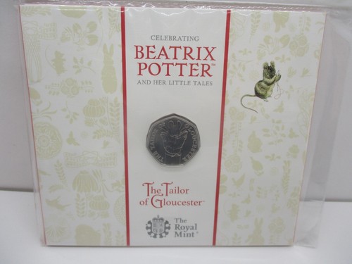 Confezione Presentazione Monete 50p Beatrix Potter Royal Mint Flopsy Bunny