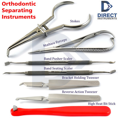 Orthodontics Instruments Set Separating Pliers Band Seating Needle Holder Driver