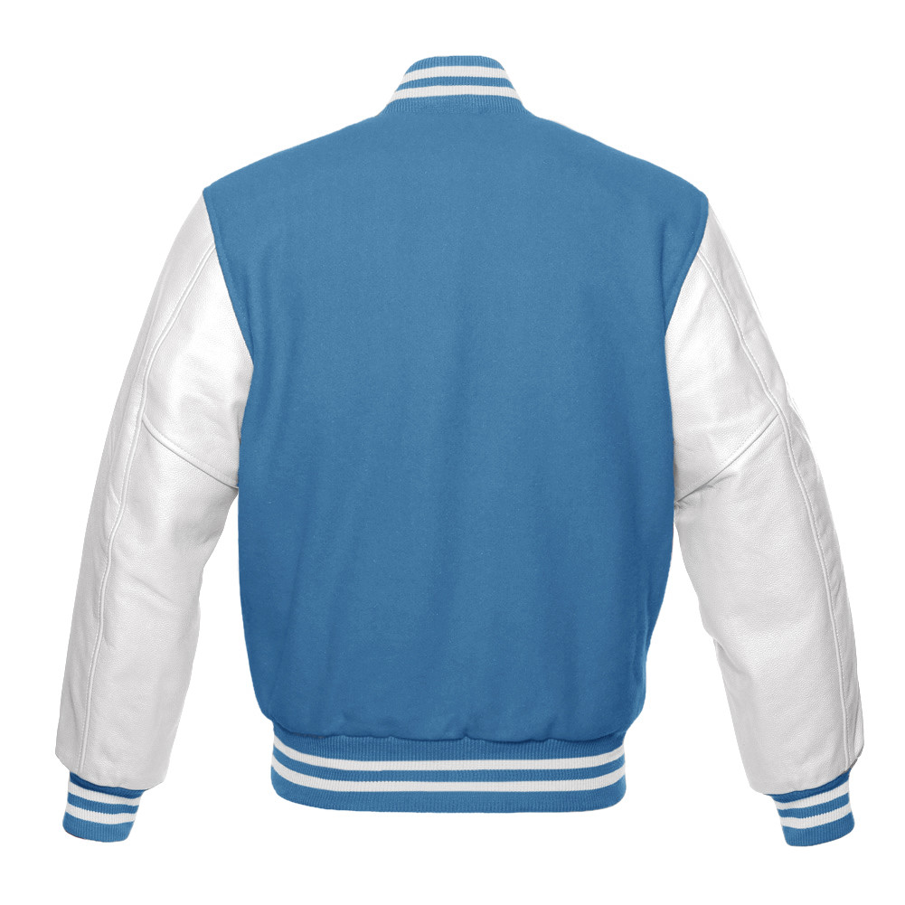 ZTMY VARSITY JACKET (Light Gray) Lサイズ Men's Varsity Baseball Letterman Premium Light Grey Wool