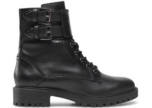 Botas Militares de Mujer GEOX Hoara D16FTC Botas Piel Ciclista Motociclista  | eBay