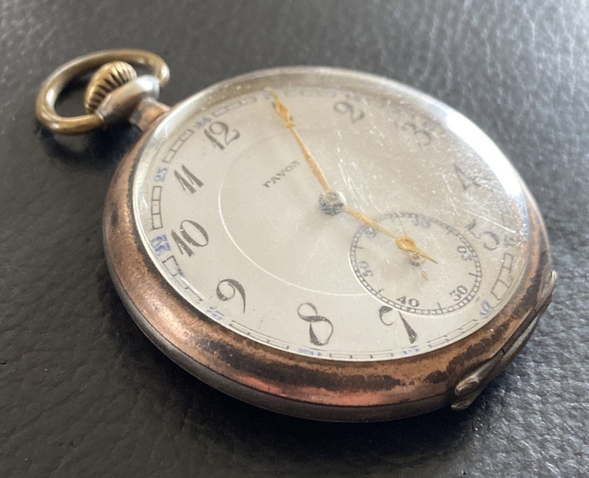 Montre Gousset Ancienne En Argent 800 - Style Vintage - Occasion