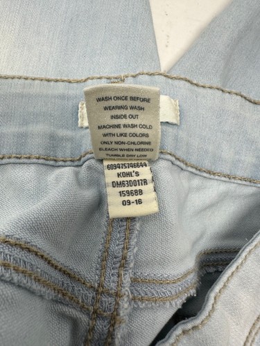 Mudd Girls Mid Rise Skinny Stretch Denim Blue Jeans Youth Sz 16 Light Wash X5 - Picture 4 of 6