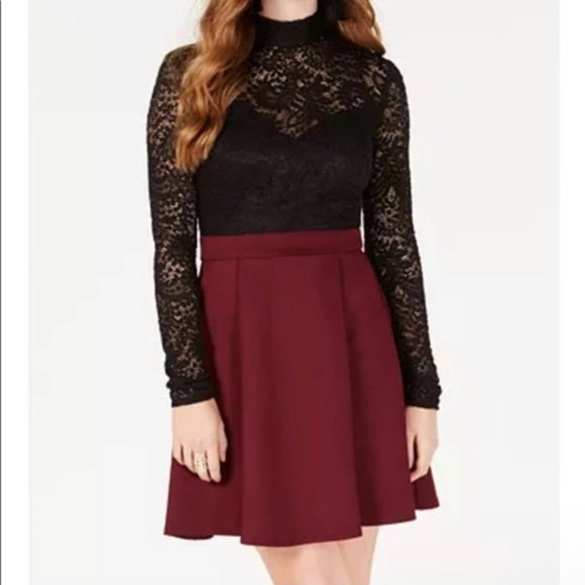 macy's burgundy lace dress Lace Macys Dresses Burgundy Macy Stylish Spaghetti Straps Ruched Chiffon Bridesmaid Dresses