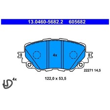 Satz Bremsbeläge Bremsklötze vorne für Mazda MX-5 4 ND RF | 24631131