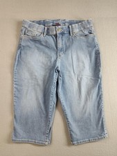 Gloria Vanderbilt Capri Jeans Womens 14 Light Wash Comfort Curvy Skimmer Denim