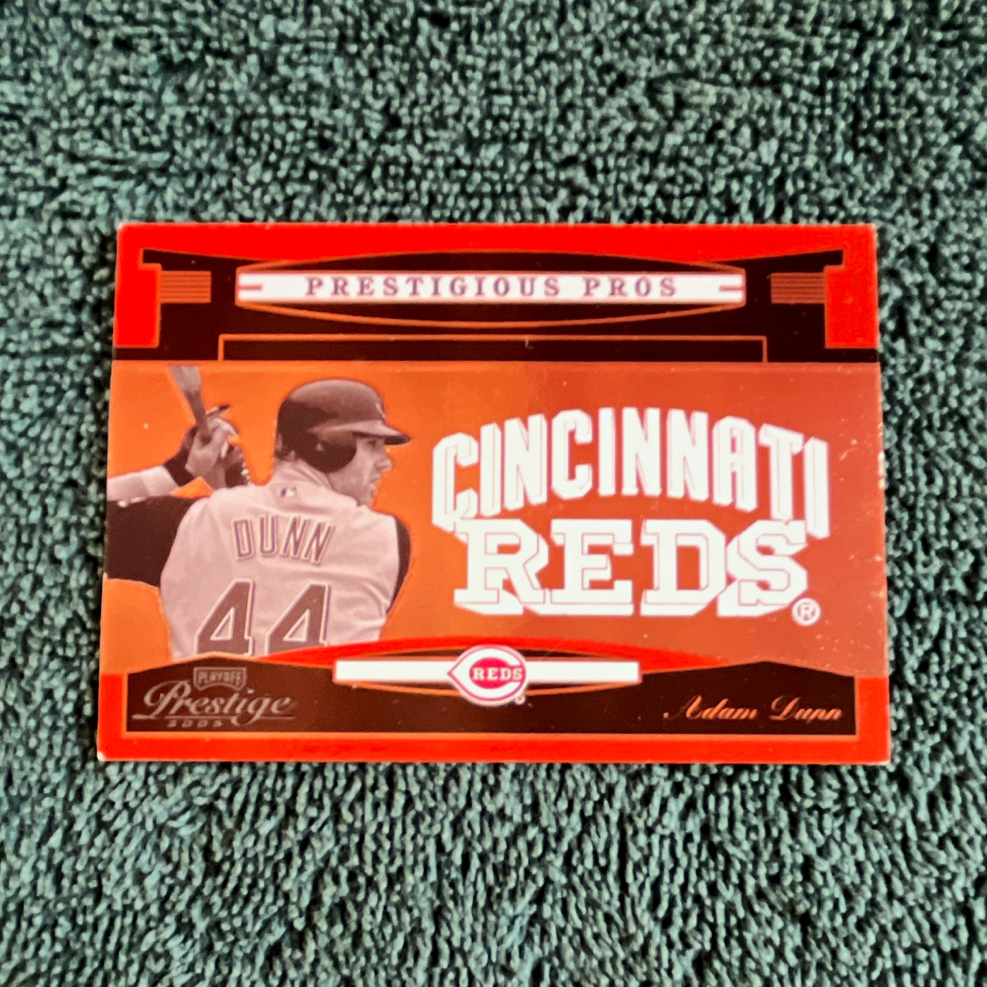 Donruss Playoff 2005 - Adam Dunn Prestigious Pros Orange Numbered 250/500