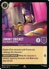 Disney Lorcana TCG Reign of Jafar Jiminy Cricket Level-Headed and Wise 62/204