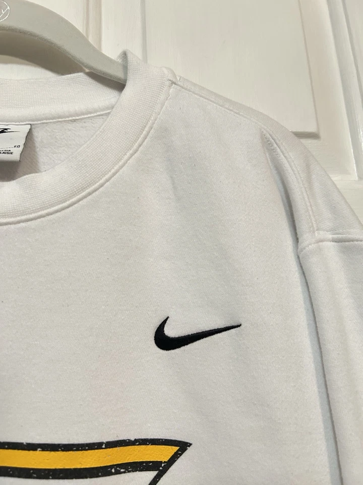 Nike Appalachian State University Mountaineers Flying Yosef XL Sudadera Blanca Foto 3 de 4