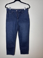 Duluth Trading Women s Blue Denim Jeans/Pants Durable Flex Stretch Dark Wash