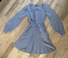 Chic Long Sleeve Gray Dress size M
