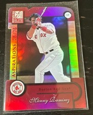 2001 Donruss Elite - Manny Ramirez Aspirations Die-Cut  25/76 Boston Red Sox