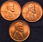 1937 P-D-S Lincoln Wheat Penny Cent BU UNC ~Brilliant Uncirculated ~ Lot of 3!