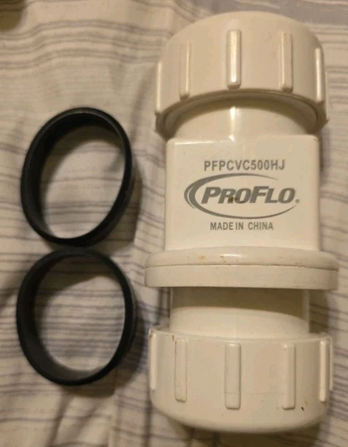 PROFLO PFPCVC500HJ 1-1/4" 1-1/2" PVC Sump Check Valve - Picture 1 of 3