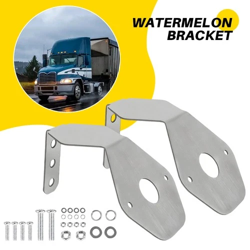 Watermelon Mirror Turn Signal Angled Bracket Stainless SET/2 - Light Not Include