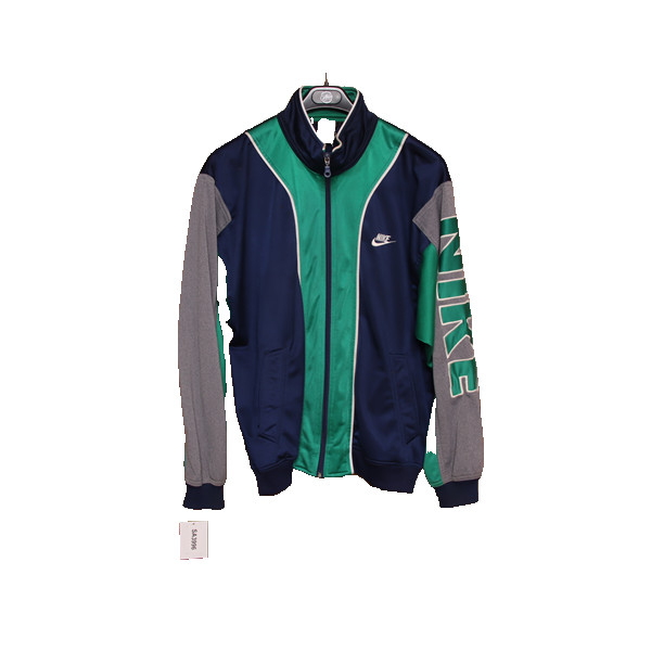 NIKE Vintage Track Top Jacket 50/52 Blue Green Men Unisex Used Polyester