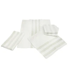 Sultan's Linens 5 PC Kitchen Towel, Dishcloth & Scrubber Set