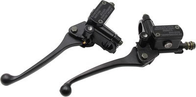 PRO BAT 7/8'' 22mm Front Brake Master Cylinder Lever Pump with 1 Pair, Black 