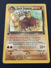 1st Edition Dark Dugtrio 23/82 Team Rocket Card Regular Pokemon NM Condition on eBay