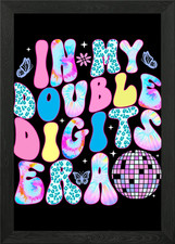 Poster arte da parete con cornice epoca a doppia cifra quadro stampa su tela