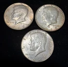 1967-1969 Kennedy Half Dollars 40% Silver With Toning