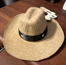 Cowboy Hat Western Sheriff Cute Halloween Pet Dog or Cat Costume