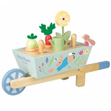 Orange Tree Toys: Peter Rabbit - Wheelbarrow, Wooden Toy, Preten Toy, Kids 3+