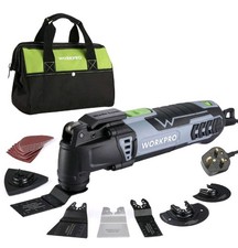 WORKPRO 300W Oscillating Multi-Tool Kit, 7 Variable Speeds 15,000–23,000 RPM