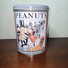 1989 Planters Salted Peanuts The Nickel Lunch Vintage Decorative Tin