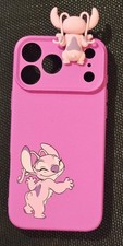 Funda de teléfono de silicona rosa Disney 3D nueva Buddy Phone iPhone 16e
