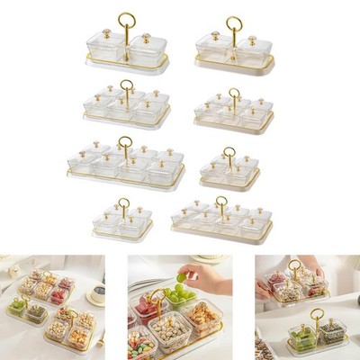 Geteiltes Serviertablett Aufbewahrungsbehälter für Wohnzimmer Hochzeit Party Küche