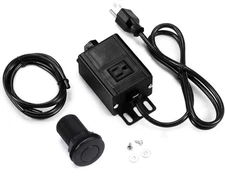 Sink Top Air Switch Kit Garbage Disposal Part by CLEESINK (SHORT/2.5", Black)