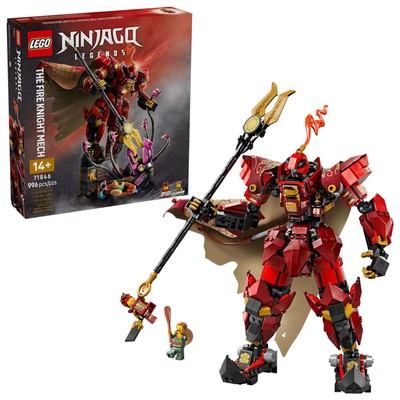 LEGO 71846 NINJAGO Der Feuerritter-Mech, 2 Minifiguren, Legends Monstyrannien
