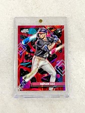 2025 Topps Chrome Cosmic Daylen Lile Red Flare Refractor RC /5