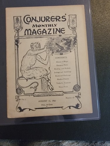 Harry Houdini 1907 & 1908 Conjurer Magazines All 24!!!! The Only Full Set Found! - Picture 15 of 23