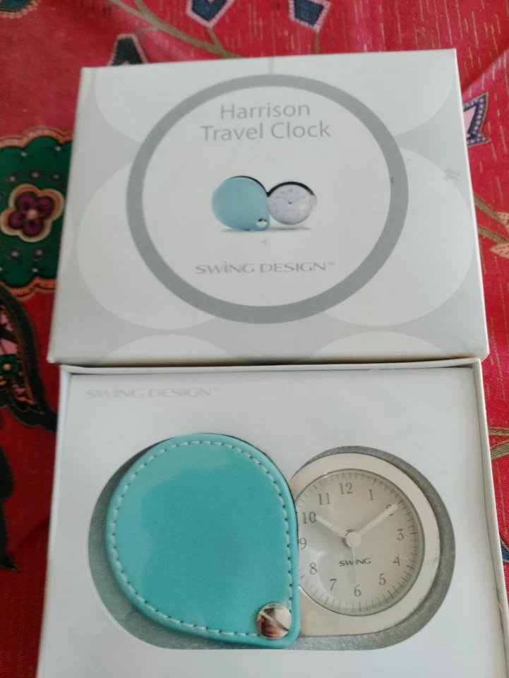 Reloj despertador de viaje Harrison Swing Design cubierta acuática nuevo en caja Foto 2 de 4