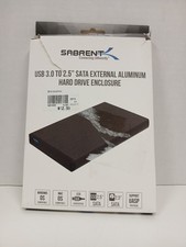 Sabrent USB 3.0 to 2.5 SATA External Hard Drive Enclosure, Black EC-UK30