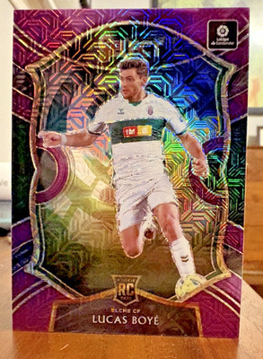 2020-21 Chronicles Select La Liga Purple Mojo Prizm #12 Lucas Boye RC Elche