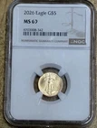 2026 $5 1/10 oz American Gold Eagle NGC MS69 Brown Label G$5