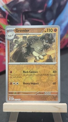 Graveler 075/165 Reverse Holo MEW SV: Scarlet & Violet 151 Uncommon NM-MP
