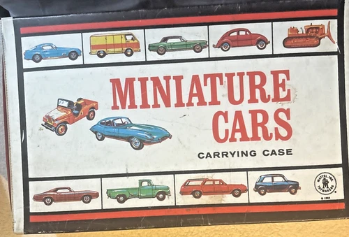 Vintage 1966 Mattel Miniature Cars Carrying Case - Hot Wheels Redlines Matchbox!