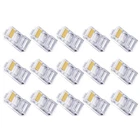 100 PCS Joint Ethernet Cable Plugs Coupler Connector Pass Through